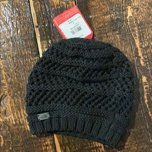 NWT black north face women’s beanie hat